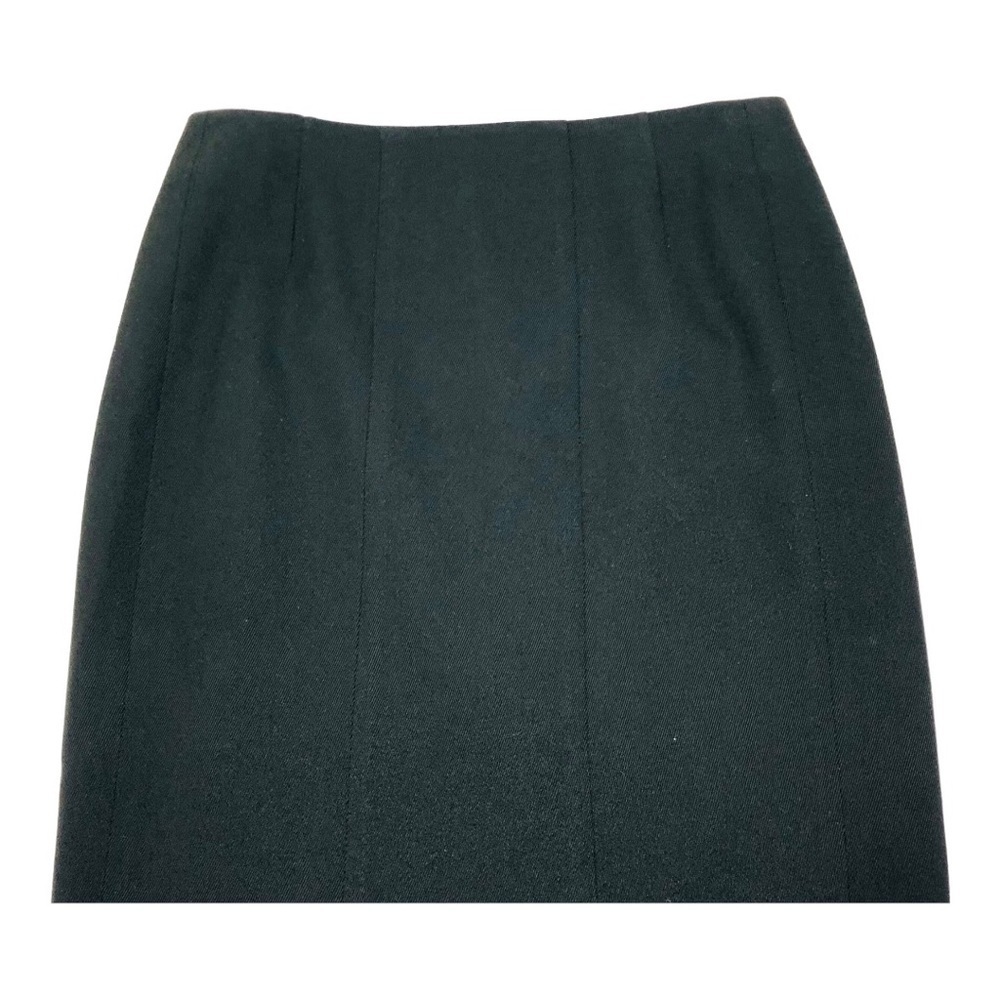Akris Punto Wool Black Knee Length Pencil Skirt - Picture 2 of 12